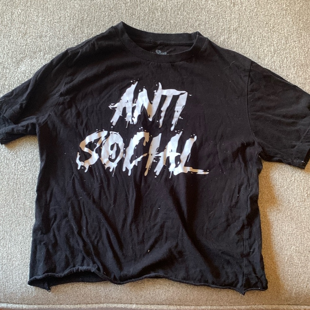Hot topic anti social shirt